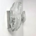 Vintage wandlampen design kalmar 70's chrome, Ophalen of Verzenden, Zo goed als nieuw, Glas