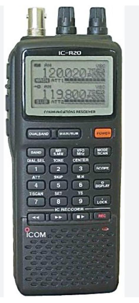 Icom R20 + Icom CS-R20, Telecommunicatie, Zenders en Ontvangers, Zo goed als nieuw, Ophalen of Verzenden
