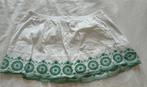 Leuke broekrok/skort wit met groen XL (44/46), Wit, Maat 46/48 (XL) of groter, Ophalen of Verzenden, Zo goed als nieuw
