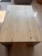 Massief eiken salontafel, Ophalen, Gebruikt, 50 tot 100 cm, Eikenhout