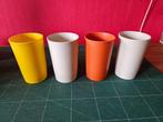 4 vrolijk gekleurde Tupperware bekers, zonder deksel, Ophalen of Verzenden, Rood, Beker of Kan