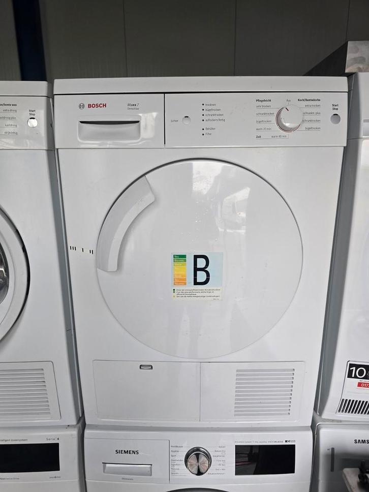 Keurige Bosch Maxx7 condensdroger! 7KG! Garantie! Witgood🚚✅, Witgoed en Apparatuur, Wasdrogers, Zo goed als nieuw, Condens, 6 tot 8 kg