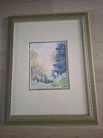 Kees Houtman gesigneerde aquarel [5] beschikbaar voor biedingen