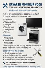 TV & WASMACHINE MONTEUR, Ophalen of Verzenden