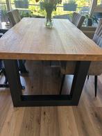 Boomstamtafel, Huis en Inrichting, Tafels | Eettafels, Ophalen, 50 tot 100 cm, Vijf personen of meer, 150 tot 200 cm