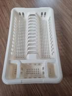Afdruiprekje beige met onderplaat 47,5 x 28,5 cm groot, Ophalen, Gebruikt