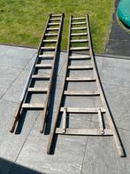 Houten schuifladder 2x3m, Ophalen, Gebruikt