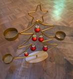 Gouden Kerstboom Waxinelichthouder, Ophalen of Verzenden, Overige materialen