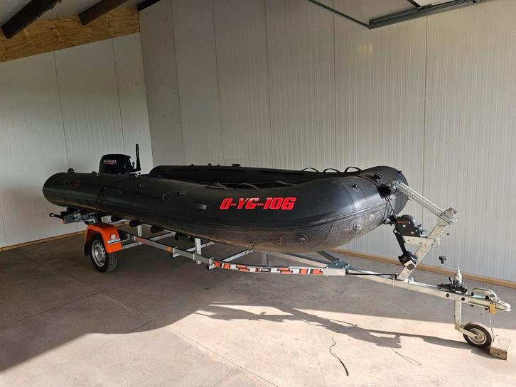Rubberboot te koop, Watersport en Boten, Hengelsport | Algemeen, Gebruikt, Ophalen of Verzenden
