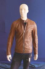 BOSS - Hugo Boss lichtbruine leren jas maat 48, Kleding | Heren, Jassen | Zomer, BOSS, Bruin, Maat 48/50 (M), Ophalen of Verzenden