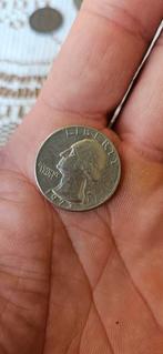 Amerikaanse Quarter Dollar 1973, Ophalen of Verzenden, Noord-Amerika, Losse munt, Zilver