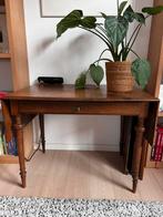 Antiek eikenhouten hangoor tafeltje, Ophalen