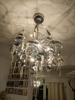 Verchroomde lamp met glas pegels, Ophalen of Verzenden, Zo goed als nieuw, Glas