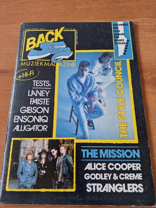 Backstage 1988 Style Council Toto Mission Strangles Bowie, Verzamelen, Tijdschriften, Kranten en Knipsels, Tijdschrift, Nederland