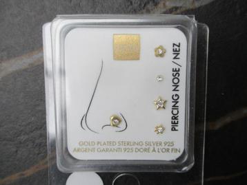 Hema 5x neuspiercings gold plated silver NIEUW beschikbaar voor biedingen