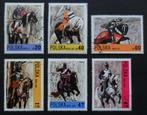 Polen - paarden ridders en soldaten - 6 mooie grote zegels, Postzegels en Munten, Ophalen of Verzenden, Gestempeld, Overige thema's