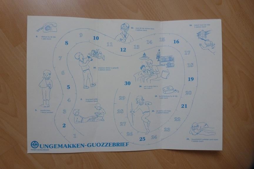 ganzenbord retro Friese schoolradio ungemakken guozzebrief, Vijf spelers of meer, Ophalen, Nieuw