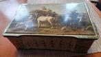 Vintage Koekjesblik met afbeelding, Huis en Inrichting, Woonaccessoires | Kisten, Minder dan 50 cm, Gebruikt, Minder dan 50 cm