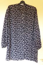 Nieuwe zwart beige gebloemde maxi blouse H&M maat 50 52 54, H&M, Nieuw, Ophalen of Verzenden, Blouse of Tuniek