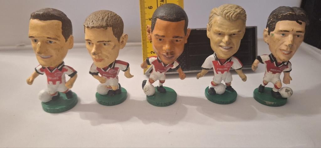 Psv voetbal poppetjes set/5 1996-1997 (19.5), Ophalen of Verzenden, Zo goed als nieuw, Corinthian, Vaantje of Sjaal