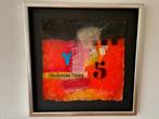 Theo Koster - Zeefdruk en collage  Nr. 76 - India dreams 4 -, Antiek en Kunst, Verzenden
