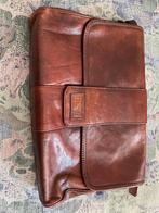 Leren clutch / etui La Moda, Ophalen of Verzenden, Gebruikt, Bruin