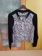 vestje (blousetop) COS maat S zwart met kleurige print, COS, Zwart, Nieuw, Ophalen of Verzenden