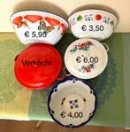 Emaille (dek) schaaltjes, bakjes, zonder en met deksel 🌺, Ophalen of Verzenden