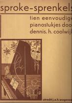 Bo384 bladmuziek piano sproke - sprenkels, Gebruikt, Klassiek, Ophalen of Verzenden, Artiest of Componist