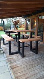 Bartafel Douglas blad aluminium onderstel tüv gekeurd, Ophalen of Verzenden, Nieuw, Rechthoekig, 50 tot 100 cm