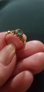 Antique ring 14k met Toermalijn, Ophalen, Goud, Ring