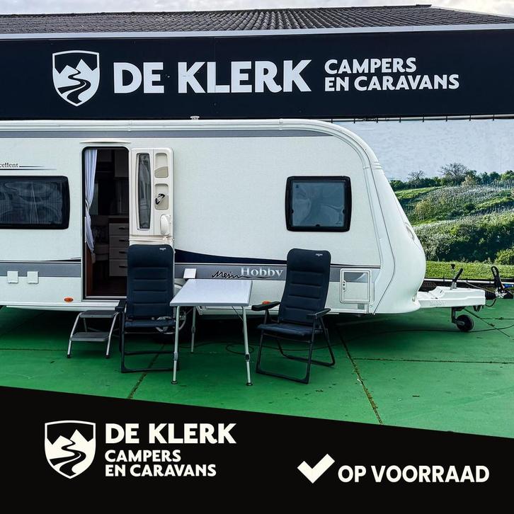 Hobby DE LUXE 460 UFE (bj 2013), Caravans en Kamperen, Caravans, Bedrijf, 1000 - 1250 kg, Hobby, 6 tot 7 meter