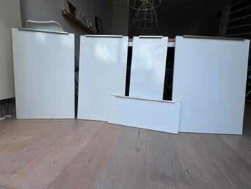 5 keuken frontjes TULP - luxe RVS grepen ingelegd, div maten beschikbaar voor biedingen