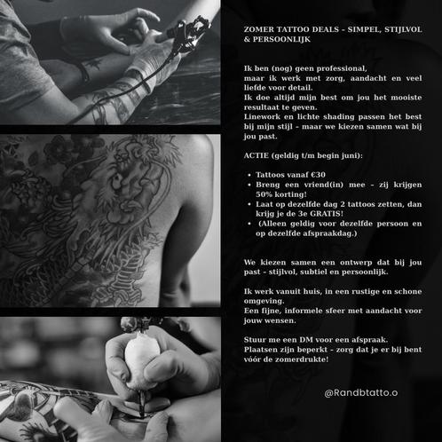 Zomer Tattoo Deals - Sımpel, Stıjlvol & persoonlıjk, Vacatures, Vacatures | Thuiswerk, Overige vormen