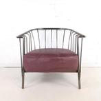 Vintage fauteuil brutalist jaren 80, Ophalen, Gebruikt, X, Leer