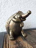 Antiek goud egel beeld – handgemaakt herfstdecoratie, Ophalen of Verzenden, Zo goed als nieuw, Dier