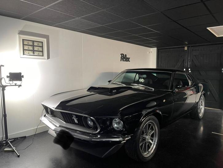 Ford mustang 302. Fastback 1969, Auto's, Oldtimers, Particulier, Ford, Benzine, Overige carrosserieën, Automaat, Zwart, Zwart