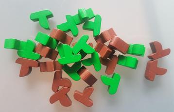 Kolonisten van Catan Zeevaarders 5/6 spelers houten bootjes beschikbaar voor biedingen