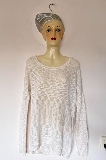 Leuke Only L gehaakte witte trui blue behaviour egf knitwear beschikbaar voor biedingen