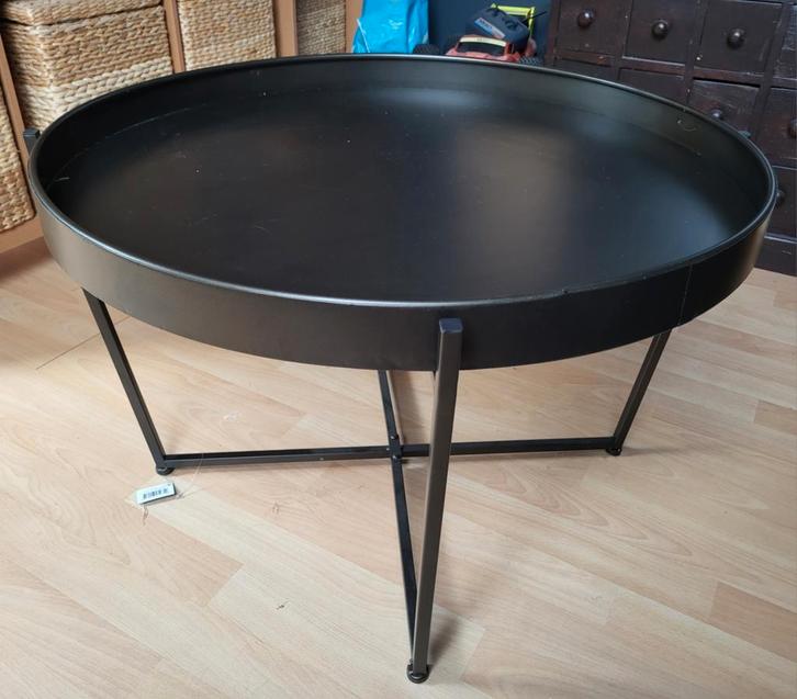home bound by KY salontafel,  bijzettafel zwart metaal, Huis en Inrichting, Tafels | Bijzettafels, Nieuw, Rond, 45 tot 60 cm, 55 tot 75 cm