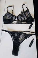 Lounge charmed balcony set zwart, Lounge, Verzenden, Zwart, Setje