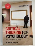 Critical thinking for psychology, Ophalen of Verzenden