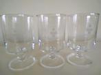 3 x wijnglas op voet cilindervormig Gall en Gall wijnglazen, Ophalen of Verzenden, Zo goed als nieuw, Overige typen