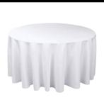Tafelkleden wit 280x280 rond, Ophalen of Verzenden, Zo goed als nieuw, Rond