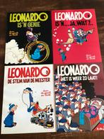 Stripboeken Leonardo deel 1 tm 4 (1e druk), Meerdere comics, Ophalen of Verzenden, Nieuw, Europa