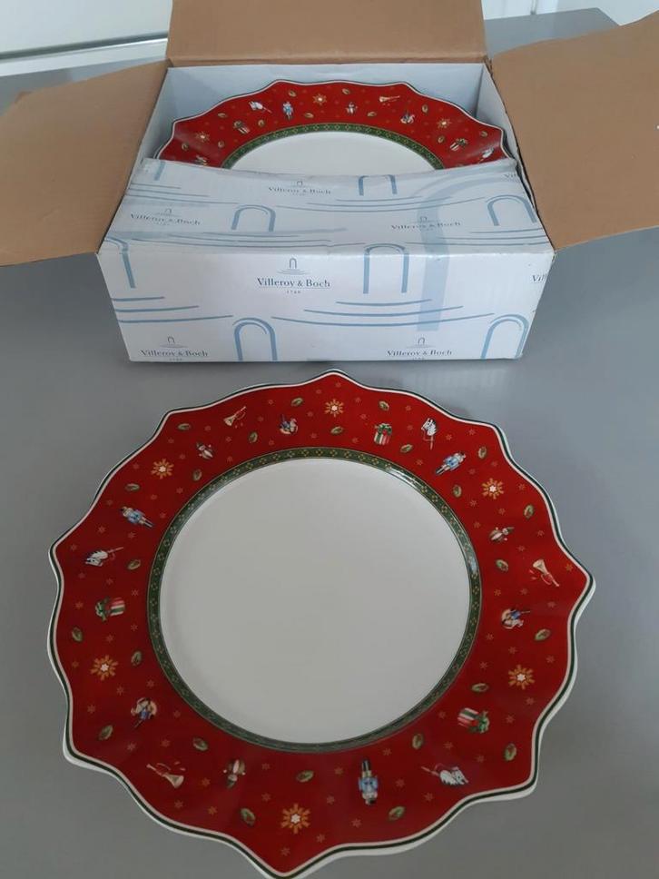6 Dinerborden Villeroy en Boch Toy's Delight Nieuw in doos, Diversen, Kerst, Nieuw, Ophalen of Verzenden