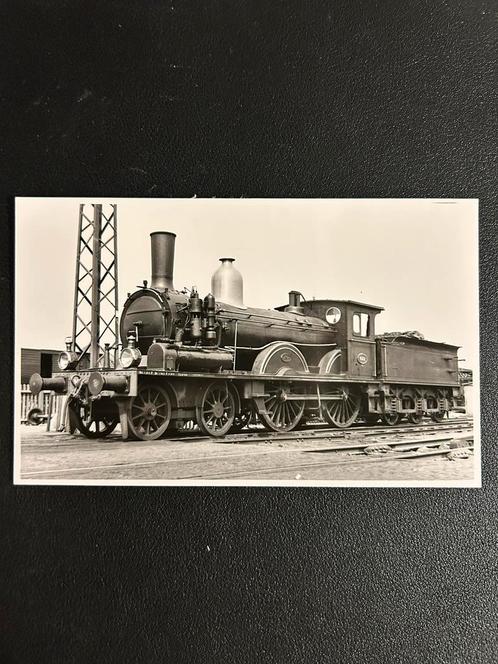 Fotokaart stoomlocomotief NS 1601, Verzamelen, Spoorwegen en Tramwegen, Gebruikt, Trein, Kaart of Prent, Ophalen of Verzenden