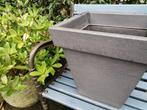 Bloembak antraciet grijs Plantenbak - Vierkant lichtgewicht, Ophalen, Tuin, Kunststof, Minder dan 60 cm