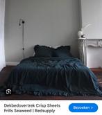 CRISP SHEETS dekbed groen met frill, Ophalen of Verzenden, Zo goed als nieuw, Groen, Vierkant