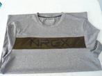 grijs sport tshirt korte mouw met opdruk NRGX Energetics, Maat 52/54 (L), Ophalen of Verzenden, Zo goed als nieuw, Algemeen